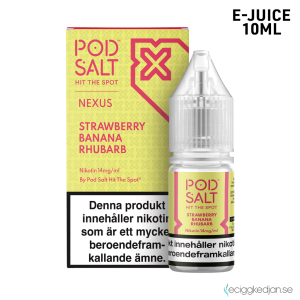 Nexus | Strawberry Banana Rhubarb | 10ml E-Juice | 14mg Saltnikotin