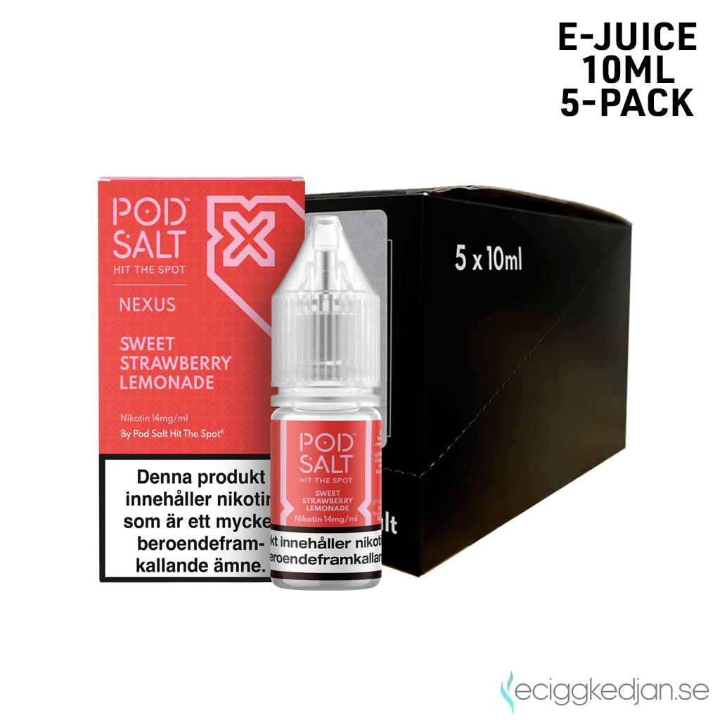 Nexus | Strawberry Lemonade | 10ml E-Juice | 14mg Saltnikotin | 5pack