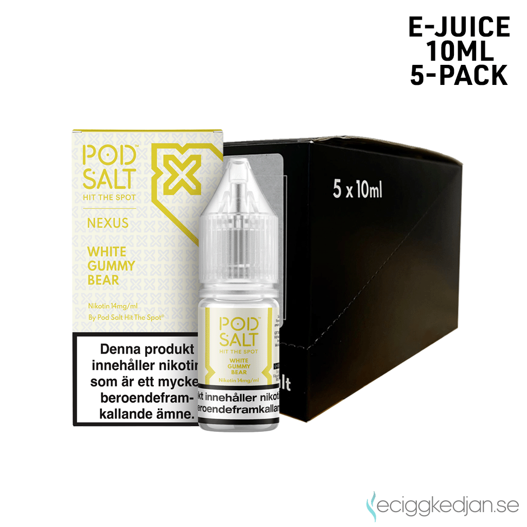 Nexus | White Gummy Bear | 10ml E-Juice | 14mg Saltnikotin | 5pack