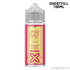 Pod Salt Nexus | Strawberry Banana Rhubarb | 100ml Shortfill