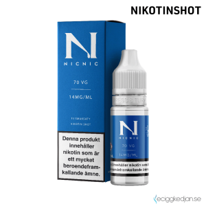 NIC NIC | Nikotinshots  FREE BASE VG70/PG30 | 14mg | VG70/PG30