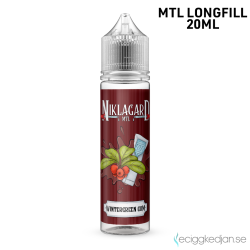 Niklagard | Wintergreen Gum | MTL | 20ml Longfill