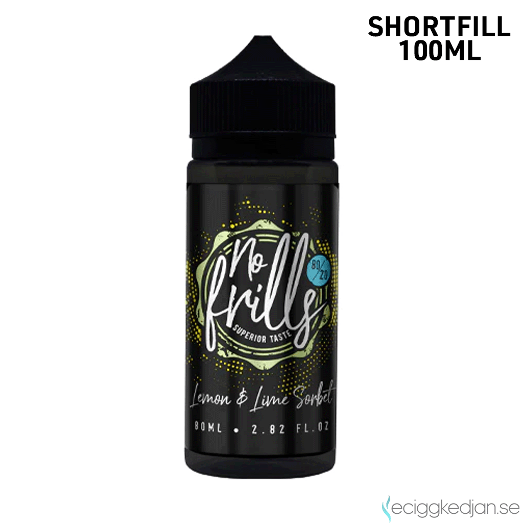 No Frills | Lemon & Lime Sorbet | 100ml Shortfill