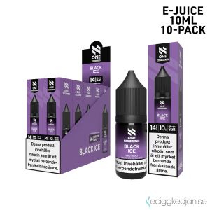 N One | Black Ice | 10ml E-Juice | 14mg Saltnikotin | 10pack