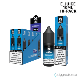 N One | Blueberry | 10ml E-Juice | 14mg Saltnikotin | 10pack