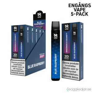 N ONE | Blue Raspberry | Engångs Vape | 20mg | 5pack