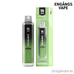N One Crystal ZERO Mesh | Apple Peach | Engångs Vape | 0mg | 12ml