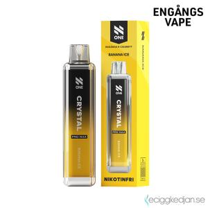 N One Crystal ZERO Mesh | Banana Ice | Engångs Vape | 0mg | 12ml