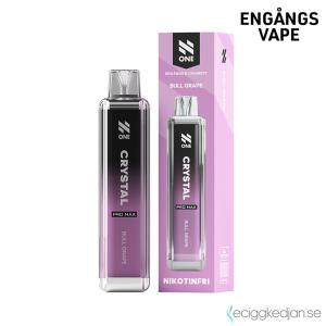 N One Crystal ZERO Mesh | Bull Grape | Engångs Vape | 0mg | 12ml