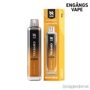 N One Crystal ZERO Mesh | Honey Melon | Engångs Vape | 0mg | 12ml