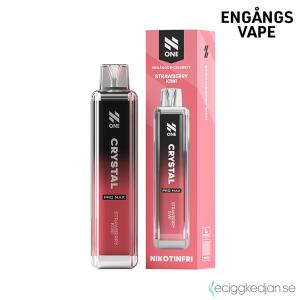 N One Crystal ZERO Mesh | Strawberry Kiwi | Engångs Vape | 0mg | 12ml