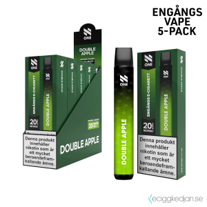 N ONE | Double Apple | Engångs Vape | 20mg | 5pack