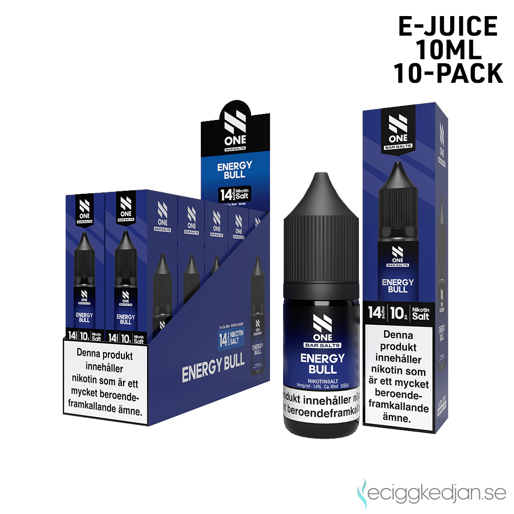 N One | Energy Bull | 10ml E-Juice | 14mg Saltnikotin | 10pack