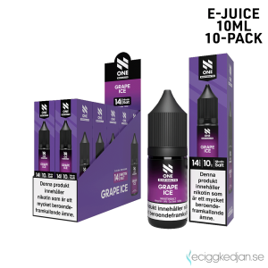 N One | Grape Ice | 10ml E-Juice | 14mg Saltnikotin | 10pack