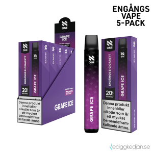 N ONE | Grape Ice | Engångs Vape | 20mg | 5pack
