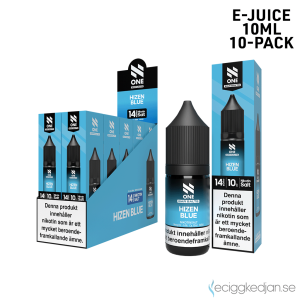 N One | Hizen Blue | 10ml E-Juice | 14mg Saltnikotin | 10pack