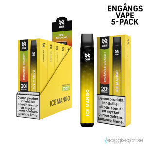 N ONE | Ice Mango | Engångs Vape | 20mg | 5pack