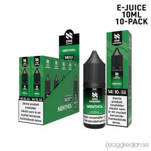 N One | Menthol | 10ml E-Juice | 14mg Saltnikotin | 10pack