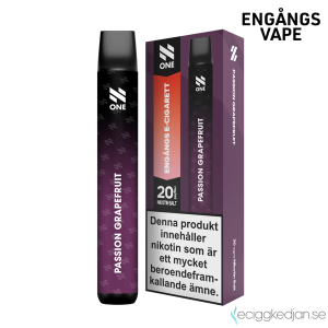 N ONE | Passion Grapefruit | Engångs Vape | OBS!! Utgånget Datum