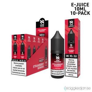 N One | Strawberry Banana | 10ml E-Juice | 14mg Saltnikotin | 10pack