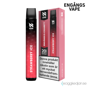 N ONE | Strawberry Ice | Engångs Vape  | Utg. datum december 2025