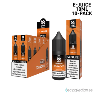 N One | Tobacco | 10ml E-Juice | 14mg Saltnikotin | 10pack