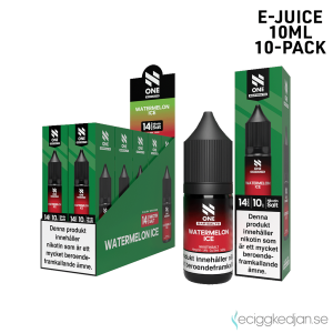 N One | Watermelon Ice | 10ml E-Juice | 14mg Saltnikotin | 10pack