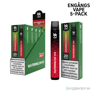 N ONE | Watermelon Ice | Engångs Vape | 20mg | 5pack