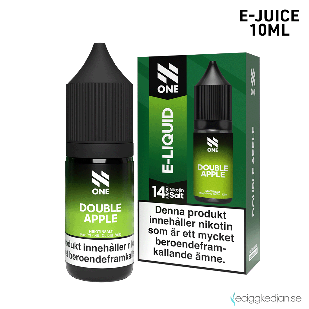 N One | Double Apple | 10ml E-Juice | 14mg Saltnikotin