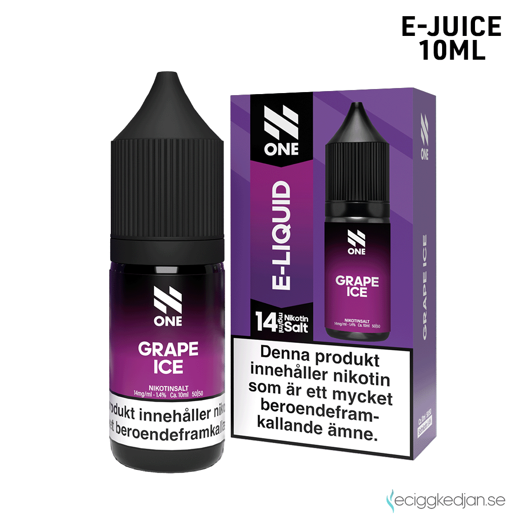 N One | Grape Ice | 10ml E-Juice | 14mg Saltnikotin