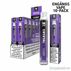 N One Crystal Mesh | Blackberry Blueberry | Engångs Vape | 20mg | 10pack