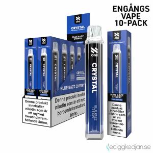 N One Crystal Mesh | Blue Razz Cherry | Engångs Vape | 20mg | 10pack