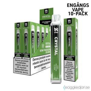 N One Crystal Mesh | Kiwi Passion Guava | Engångs Vape | 20mg | 10pack