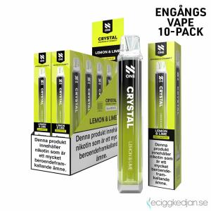 N One Crystal Mesh | Lemon Lime | Engångs Vape | 20mg | 10pack