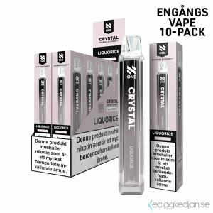 N One Crystal Mesh | Liqourice | Engångs Vape | 20mg | 10pack