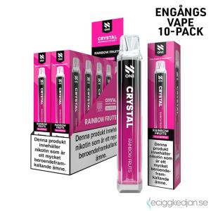 N One Crystal Mesh | Rainbow Fruits | Engångs Vape | 20mg | 10pack