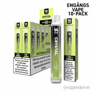 N One Crystal Mesh | Sour Watermelon Kiwi | Engångs Vape | 20mg | 10pack
