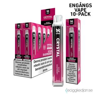 N One Crystal Mesh | Sour Raspberry | Engångs Vape | 20mg | 10pack