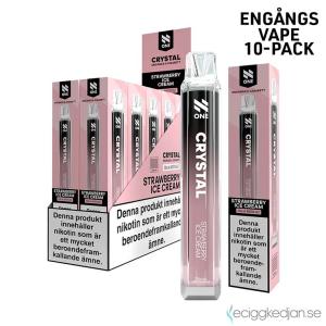 N One Crystal Mesh | Strawberry Ice Cream | Engångs Vape | 20mg | 10pack