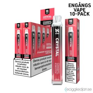 N One Crystal Mesh | Strawberry Watermelon Bubblegum | Engångs Vape | 20mg | 10pack
