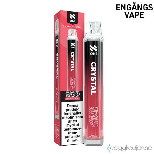 N One Crystal Mesh | Strawberry Watermelon Bubblegum | Engångs Vape | 20mg