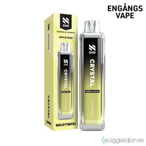 N One Crystal ZERO Mesh | Apple Pear | Engångs Vape | 0mg | 12ml