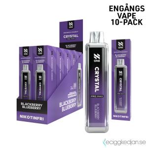 N One Crystal ZERO Mesh | Blackberry Blueberry | Engångs Vape | 0mg | 12ml | 10pack