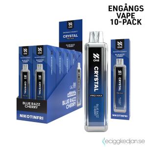 N One Crystal ZERO Mesh | Blue Razz Cherry | Engångs Vape | 0mg | 12ml | 10pack