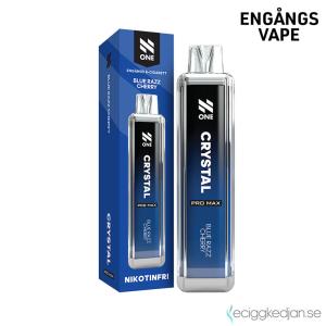 N One Crystal ZERO Mesh | Blue Razz Cherry | Engångs Vape | 0mg | 12ml