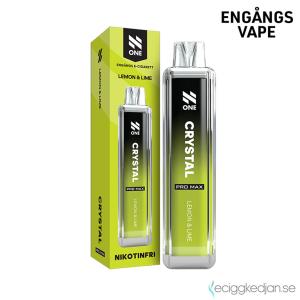 N One Crystal ZERO Mesh | Lemon Lime | Engångs Vape | 0mg | 12ml
