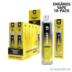 N One Crystal ZERO Mesh | Pineapple Peach Mango | Engångs Vape | 0mg | 12ml | 10pack