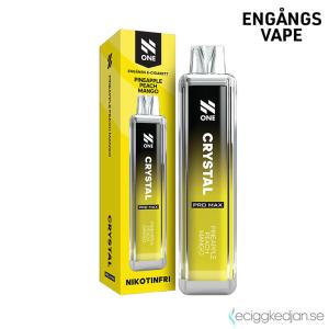 N One Crystal ZERO Mesh | Pineapple Peach Mango | Engångs Vape | 0mg | 12ml