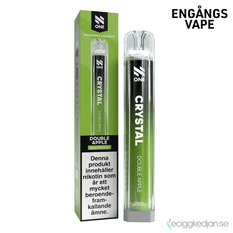 N ONE One Crystal Mesh | Double Apple Engångs Vape 20mg
