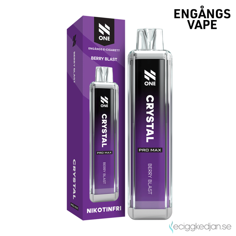 N ONE One Crystal ZERO Mesh | Berry Blast Engångs Vape 0mg 12ml